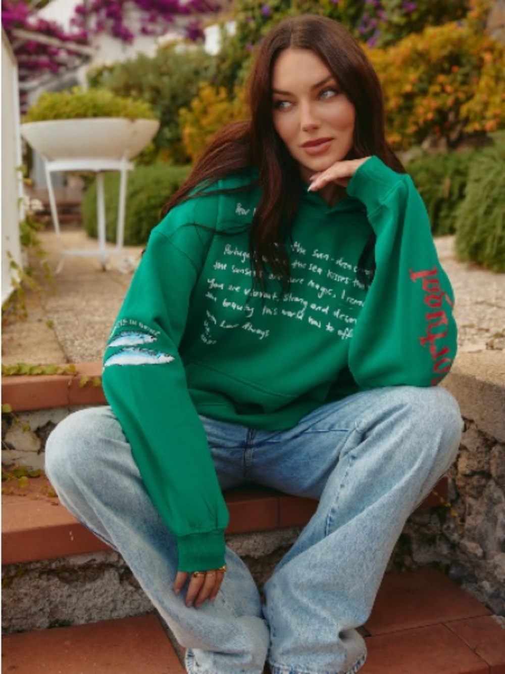 NWT Sabbi Love Notes Portugal Hoodie